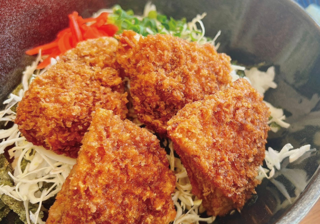 長州鶏のソースカツ丼セット